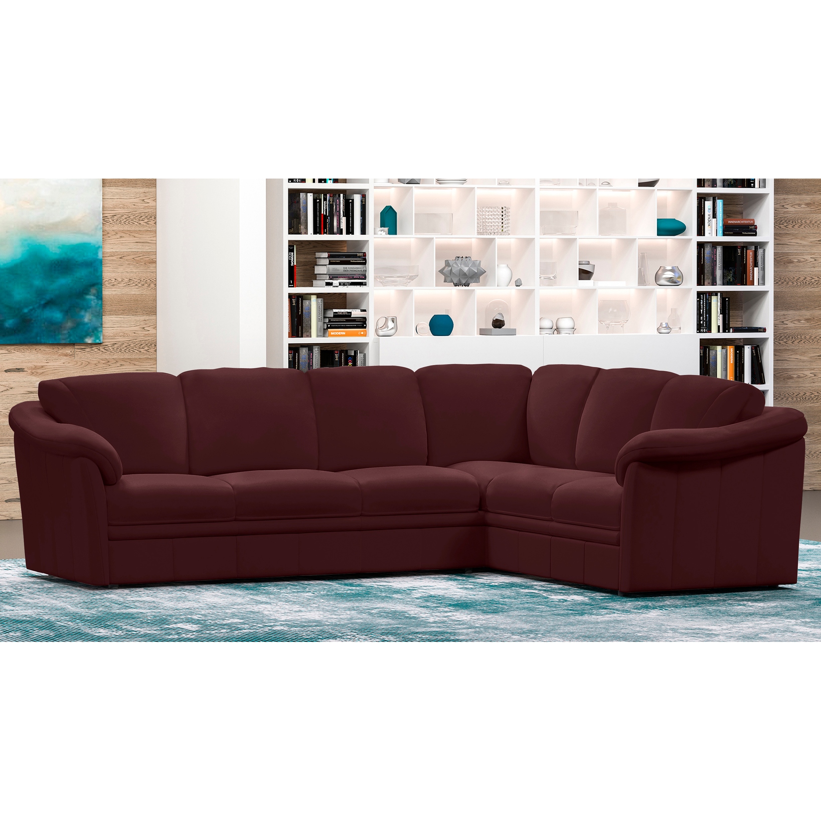 Burgundy sectionals hotsell for sale